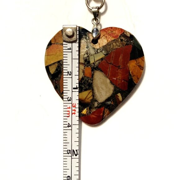 Maligano Jasper Heart Pendant Necklace – Love & Transformation - Picture 6 of 8